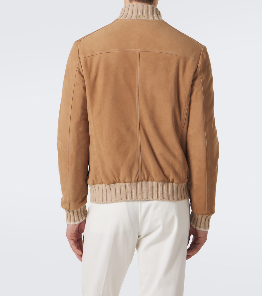 Fedeli - Cashmere-trimmed suede jacket