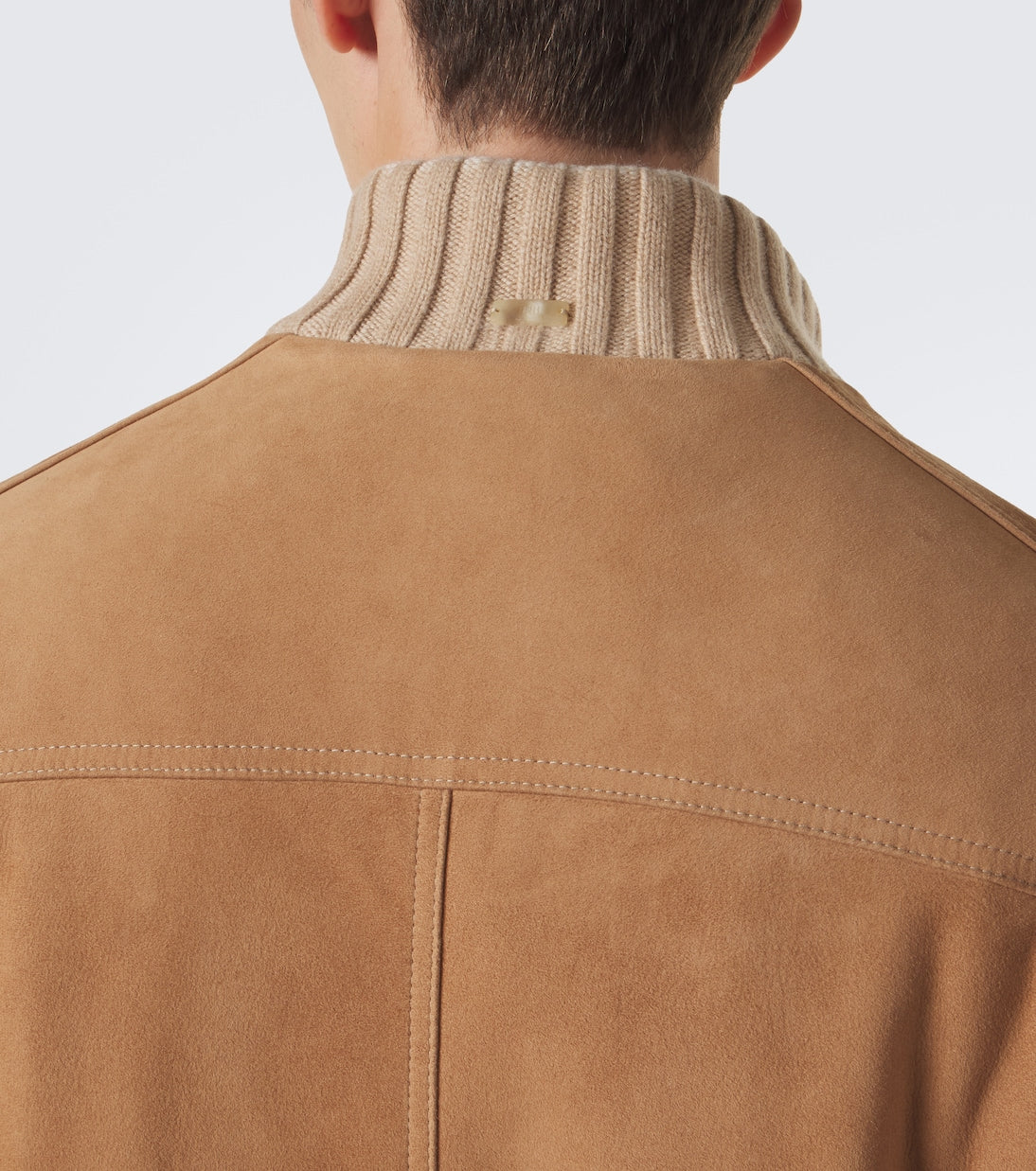 Fedeli - Cashmere-trimmed suede jacket