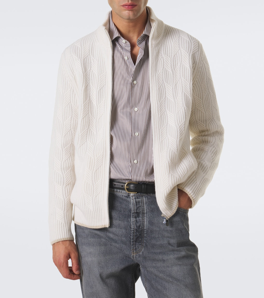 Fedeli - Cable-knit cashmere cardigan