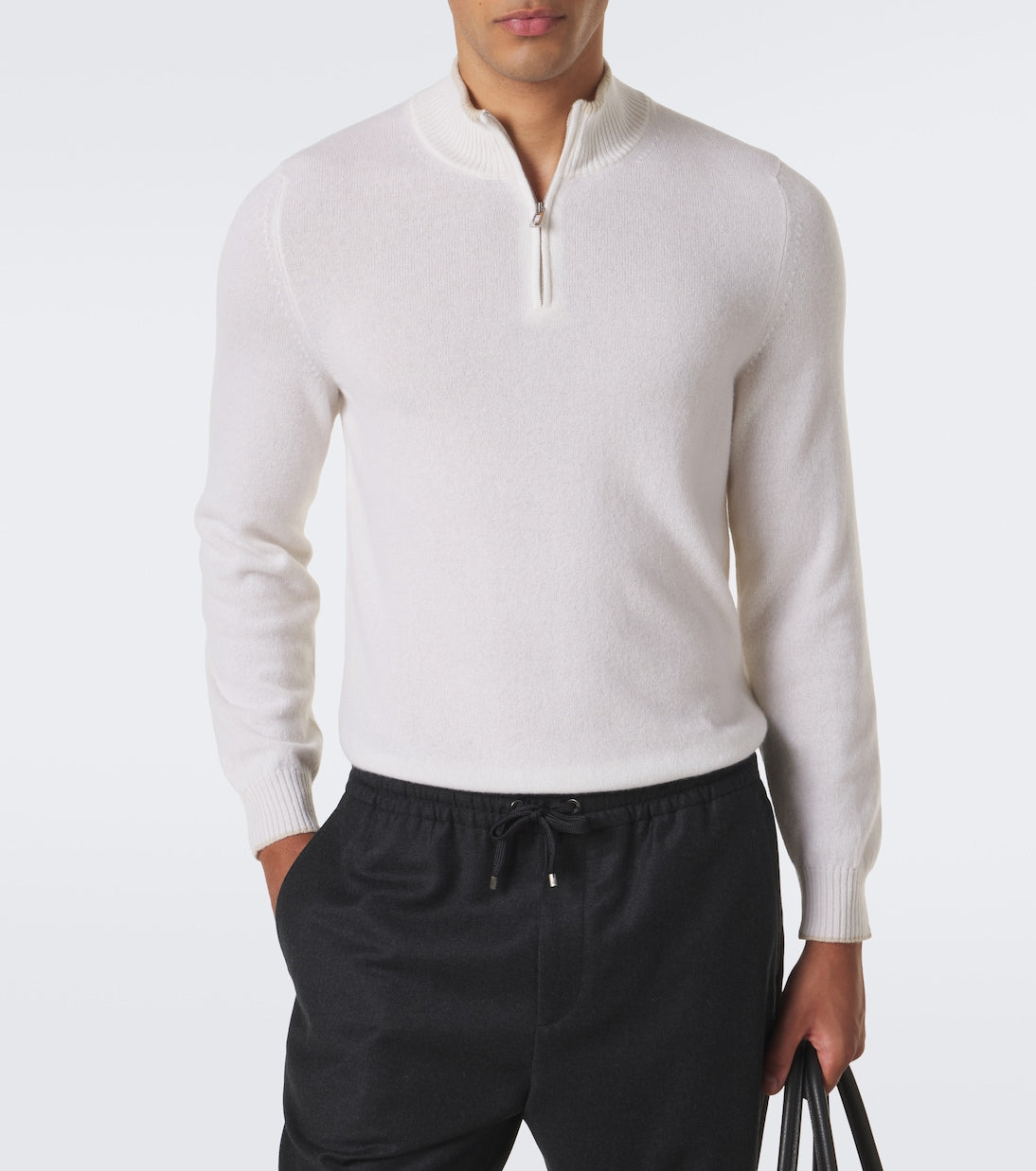 Fedeli - Cashmere half-zip sweater