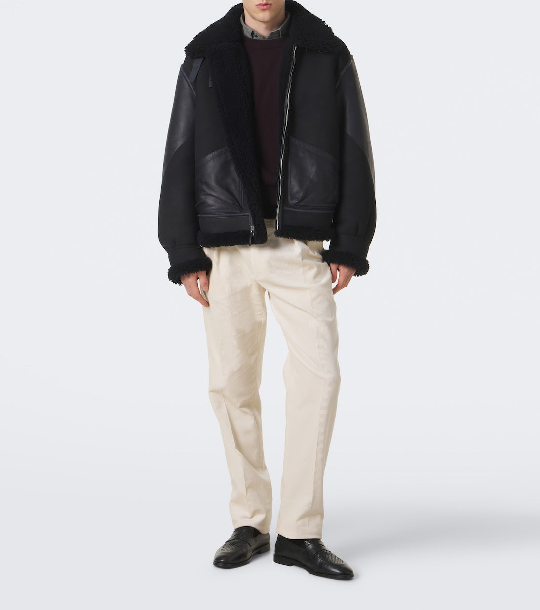 Ralph Lauren Purple Label - Byron cotton corduroy straight pants