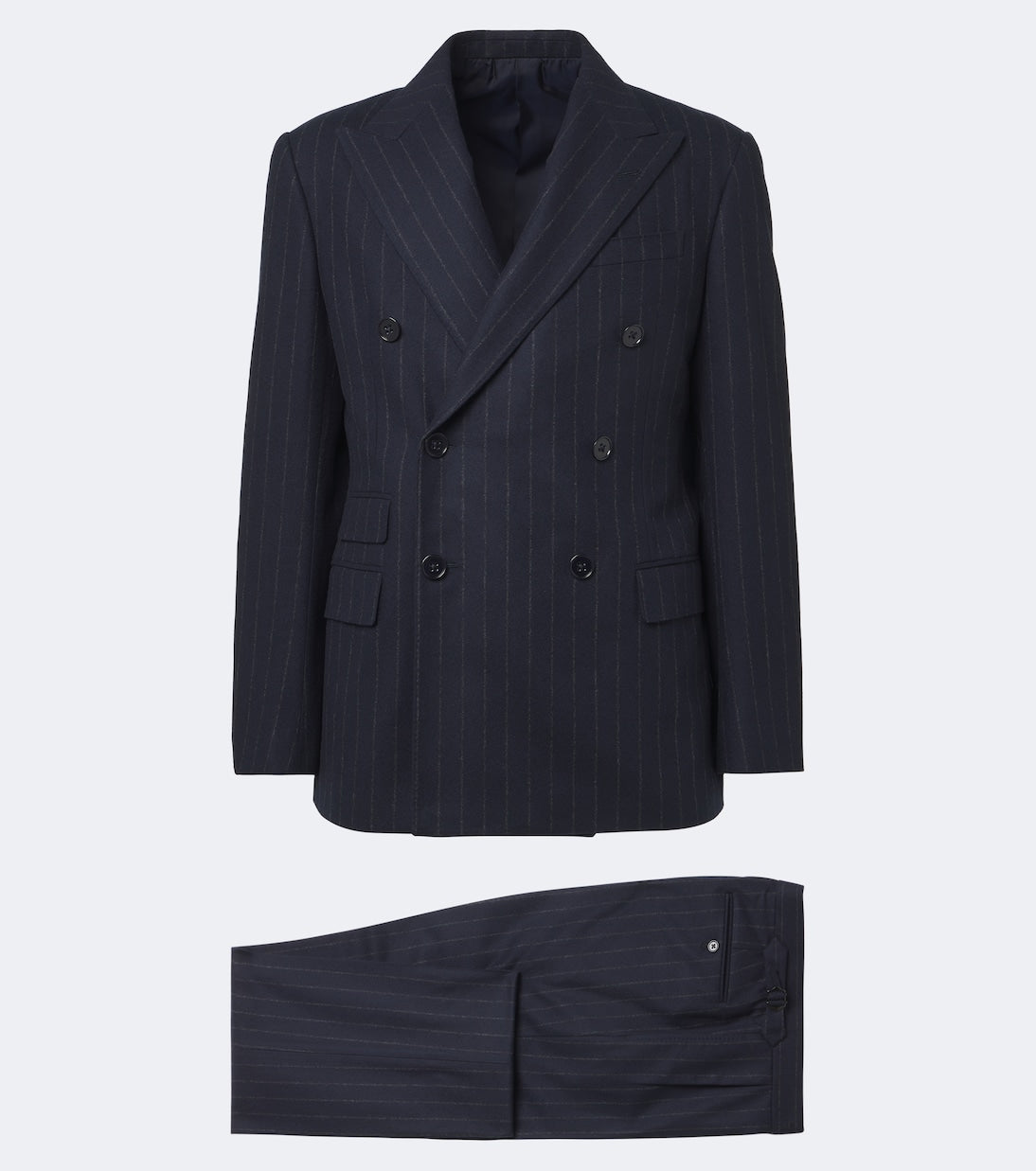 Ralph Lauren Purple Label - Chalk stripe wool and cashmere suit
