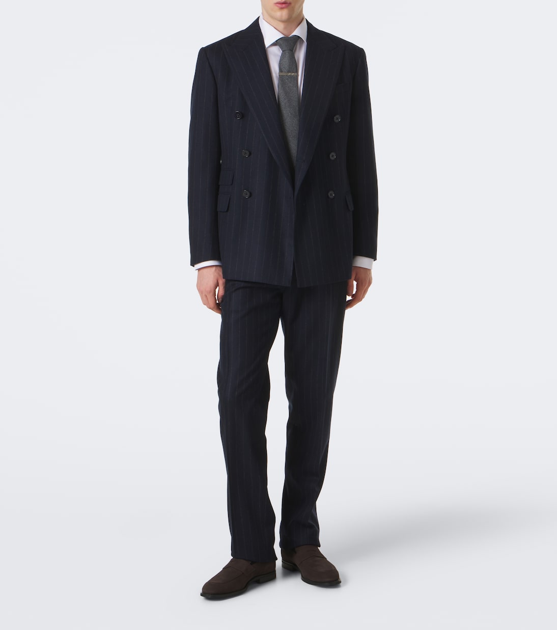Ralph Lauren Purple Label - Chalk stripe wool and cashmere suit