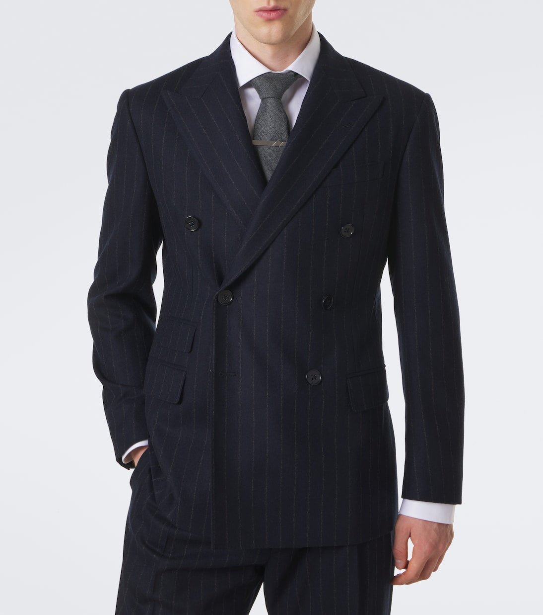 Ralph Lauren Purple Label - Chalk stripe wool and cashmere suit