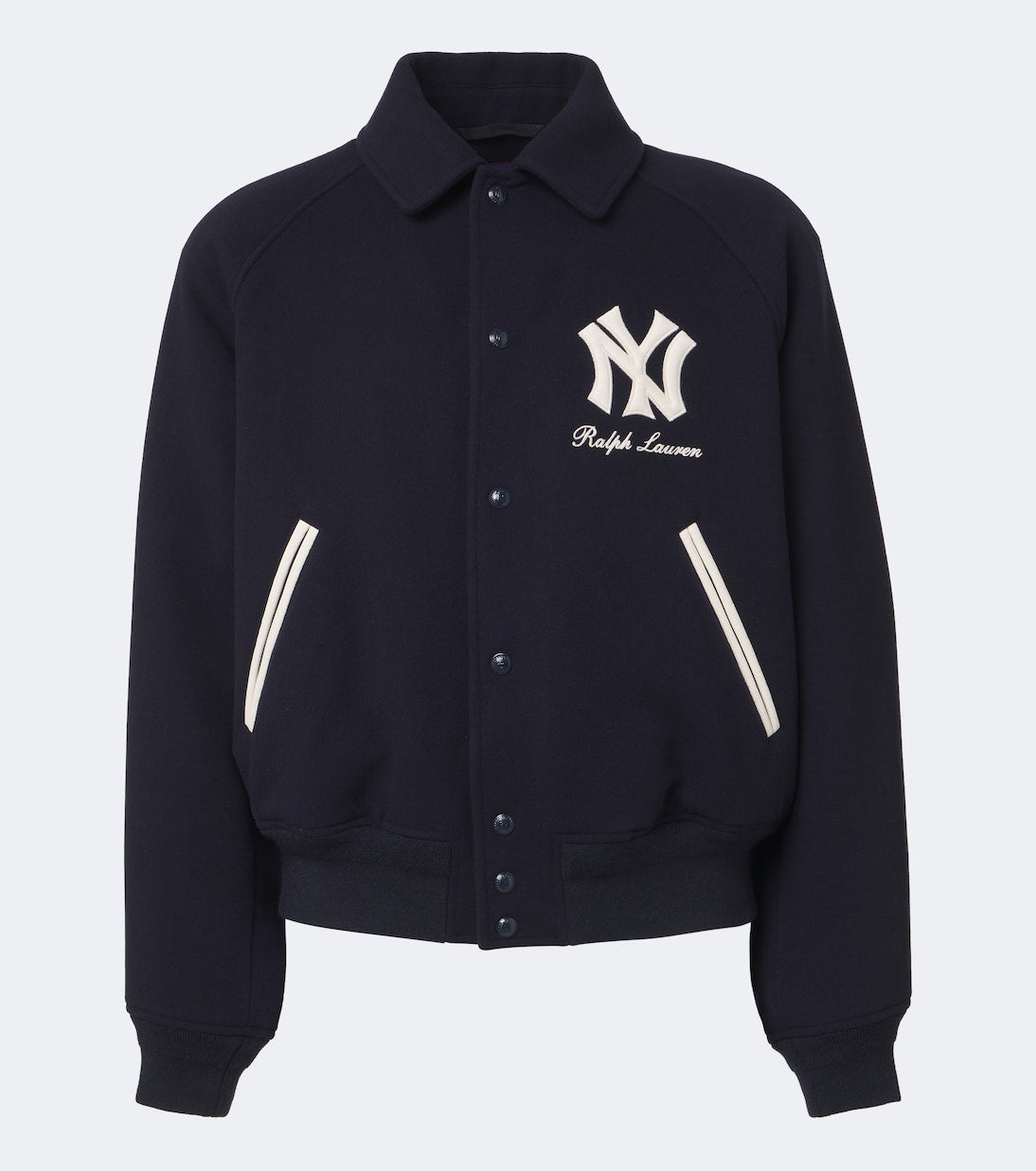 Ralph Lauren Purple Label - x MLB shearling-lined twill blouson jacket