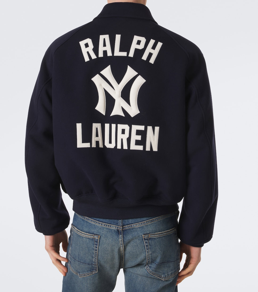 Ralph Lauren Purple Label - x MLB shearling-lined twill blouson jacket