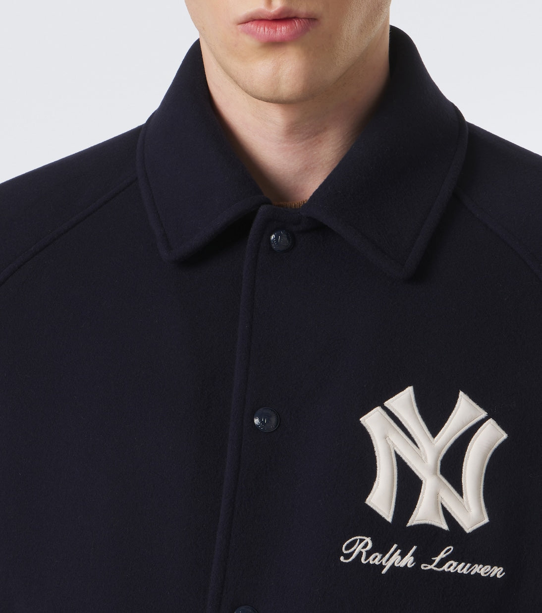 Ralph Lauren Purple Label - x MLB shearling-lined twill blouson jacket