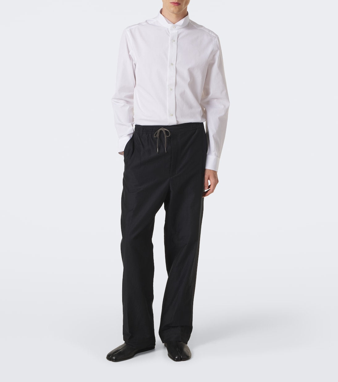 Maison Margiela - Cotton and silk-blend straight pants