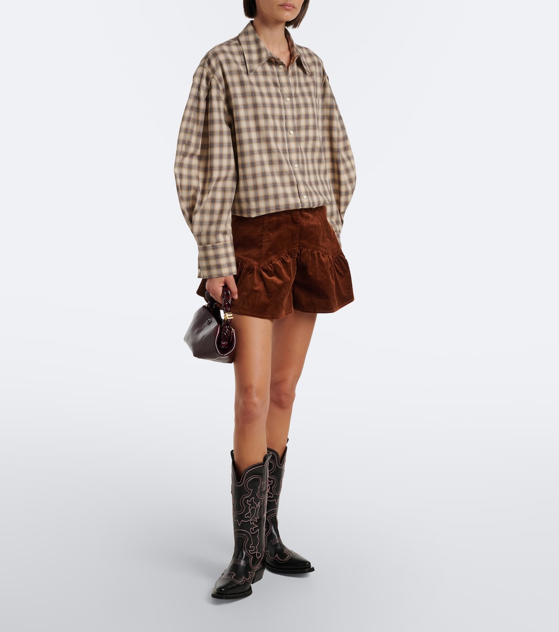 Ganni - Bou Mini top-handle bag