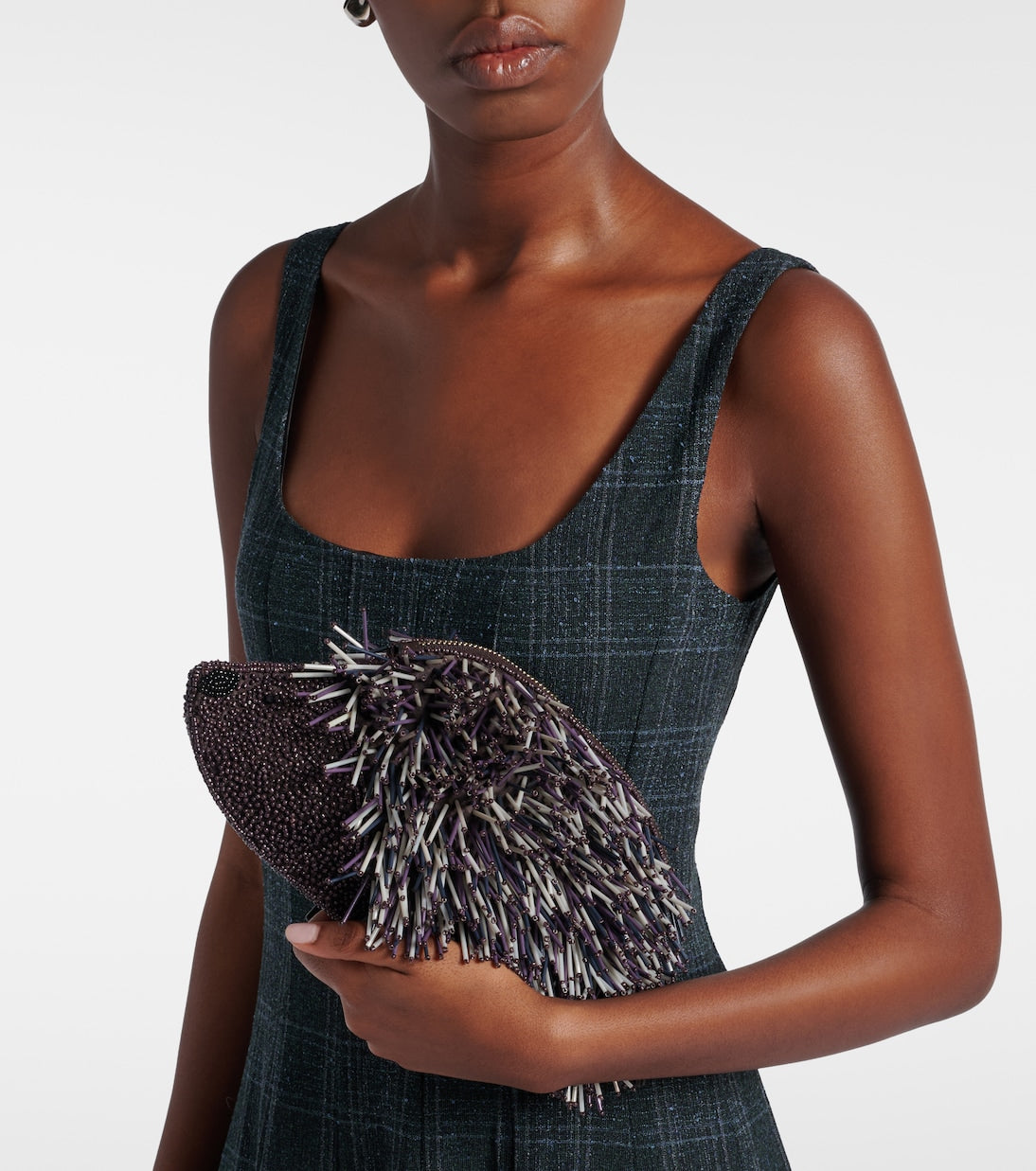 Staud - Porcupine beaded clutch
