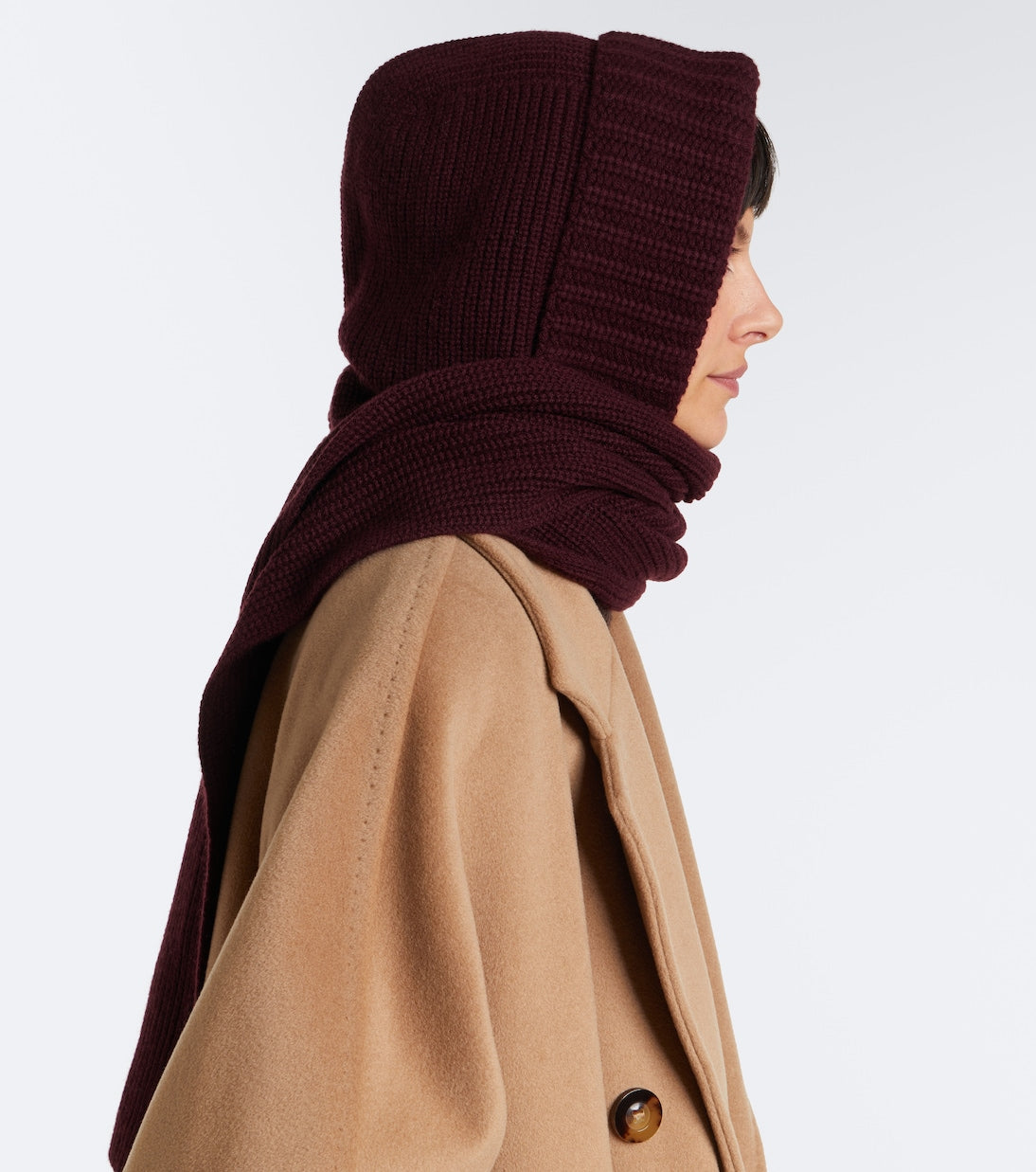 Yves Salomon - Ribbed-knit wool and cashmere hood