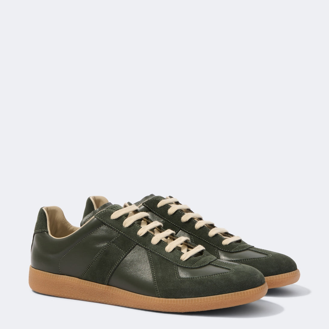Maison Margiela - Replica leather and suede sneakers
