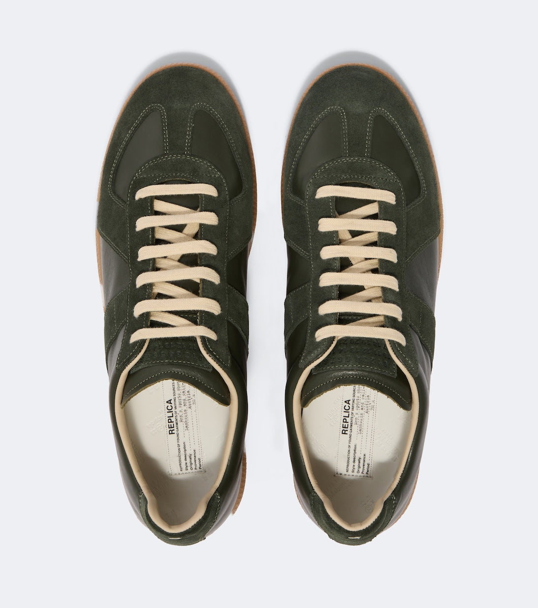 Maison Margiela - Replica leather and suede sneakers
