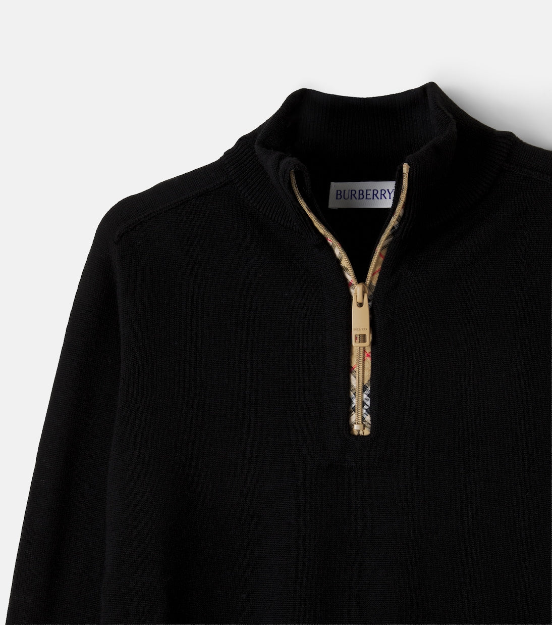 Burberry Kids - Wool half-zip sweater