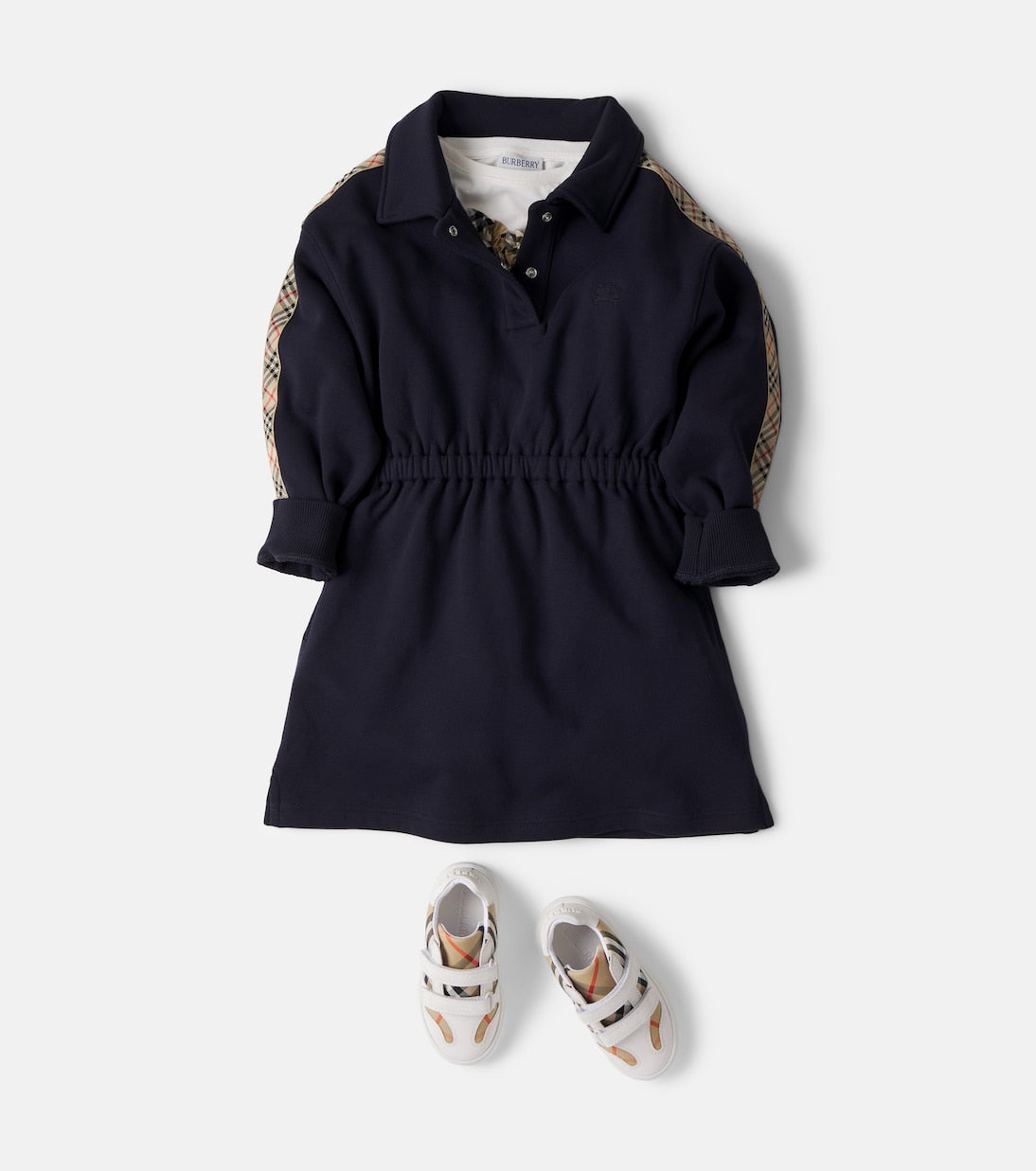 Burberry Kids - Burberry Check cotton polo dress
