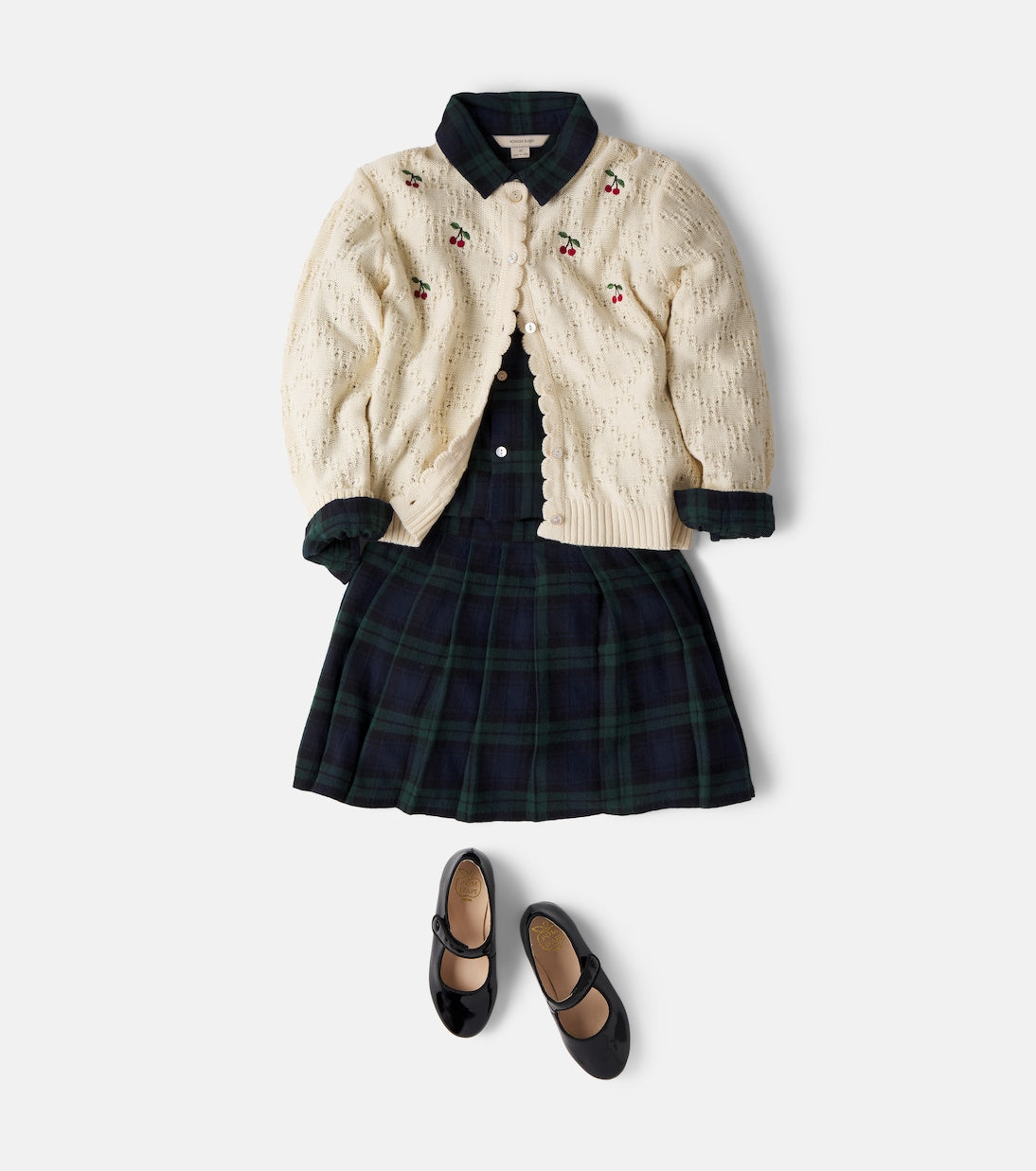 Konges Sløjd - Checky pleated cotton skirt