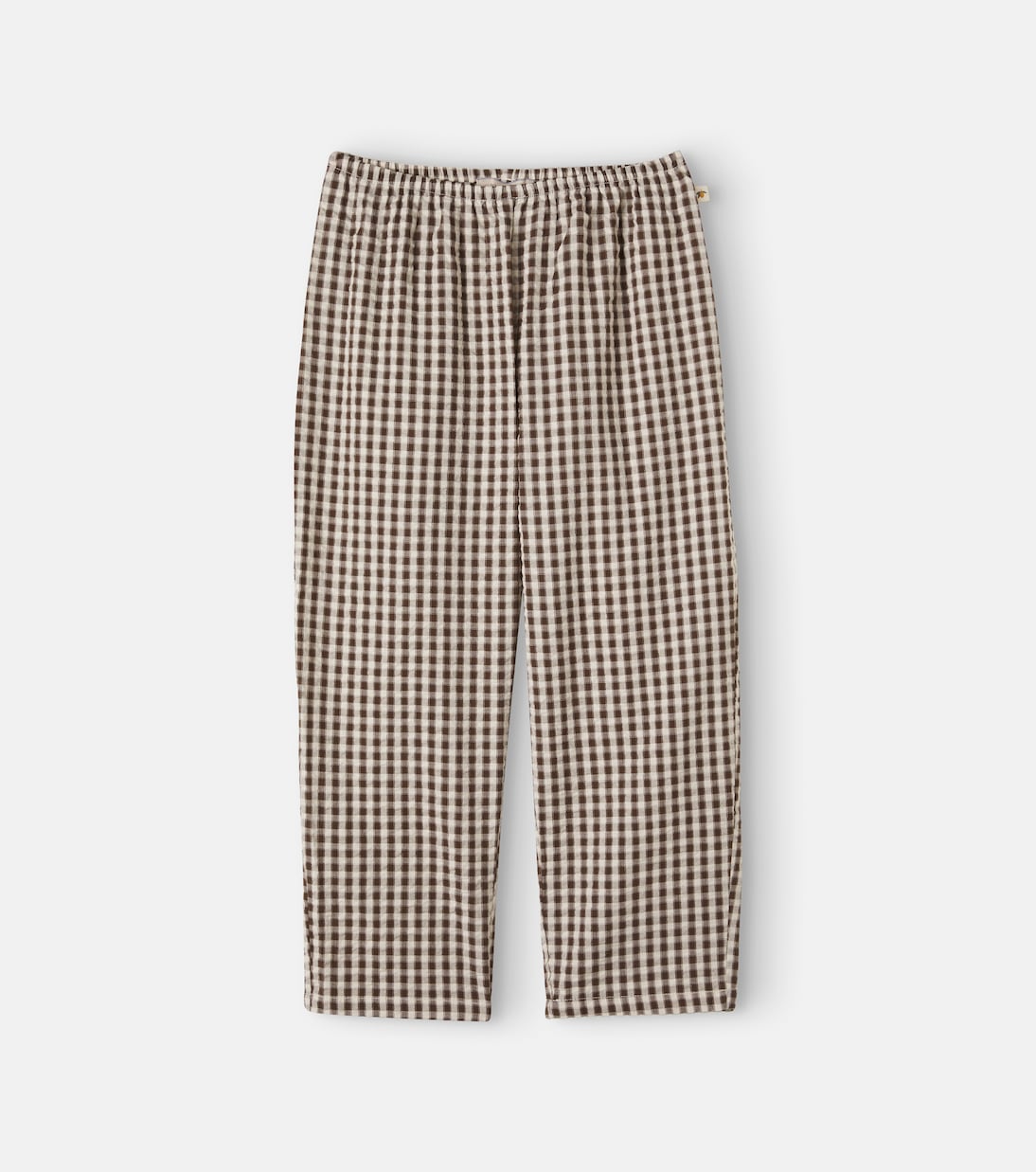 Konges Sløjd - Kim gingham cotton seersucker pants