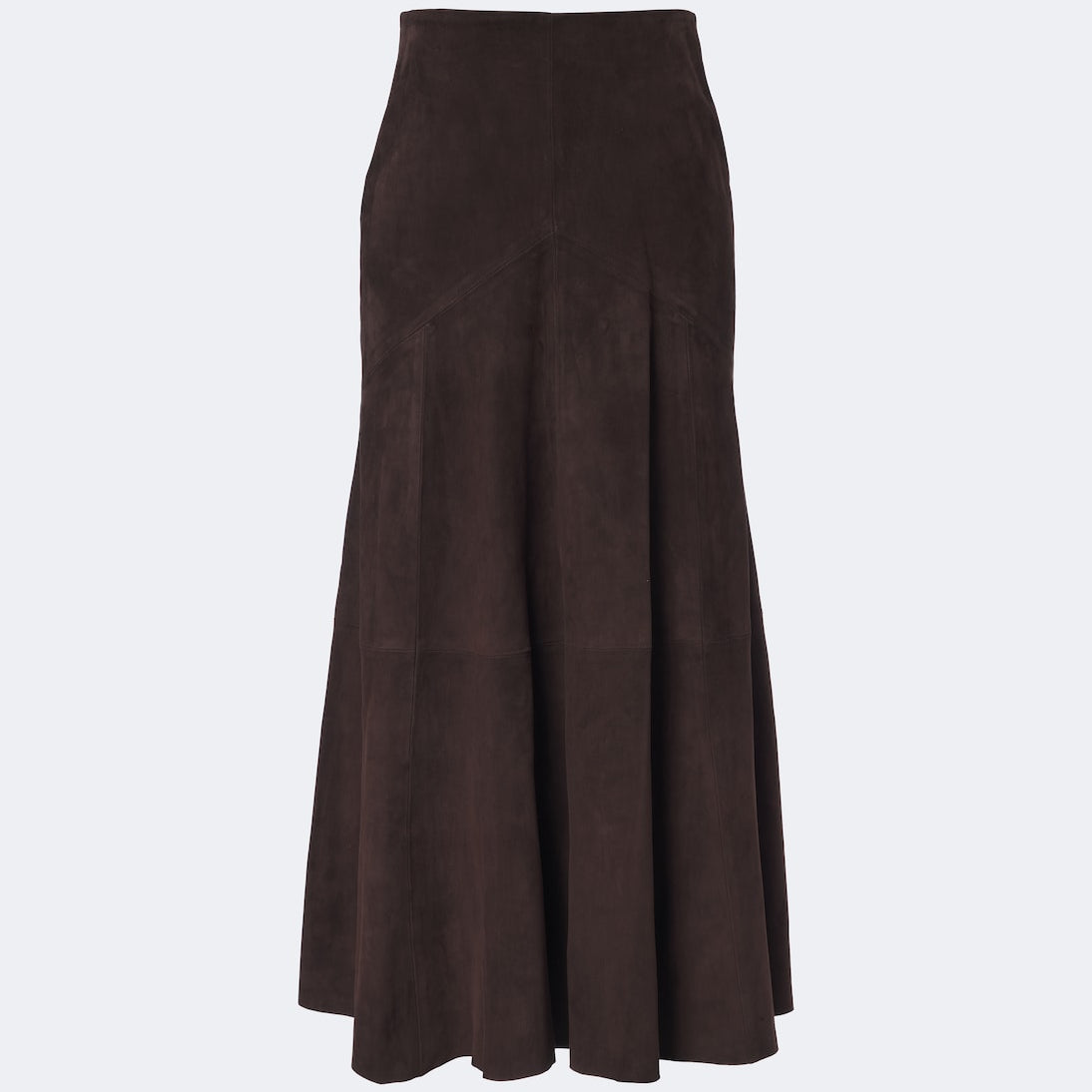 Nour Hammour - Garnier suede midi skirt