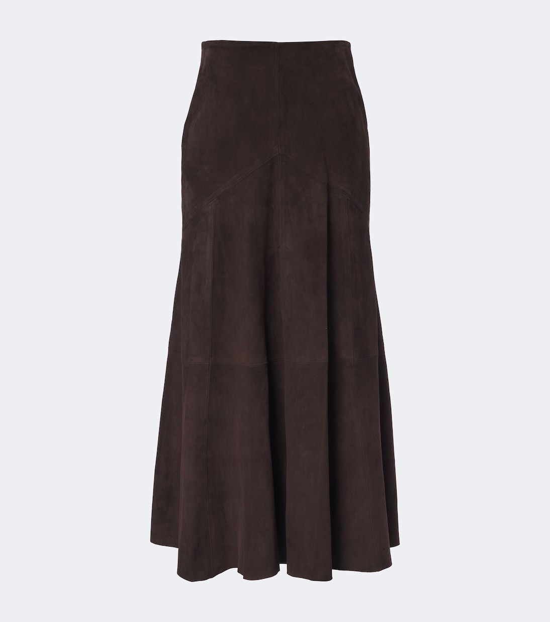 Nour Hammour - Garnier suede midi skirt