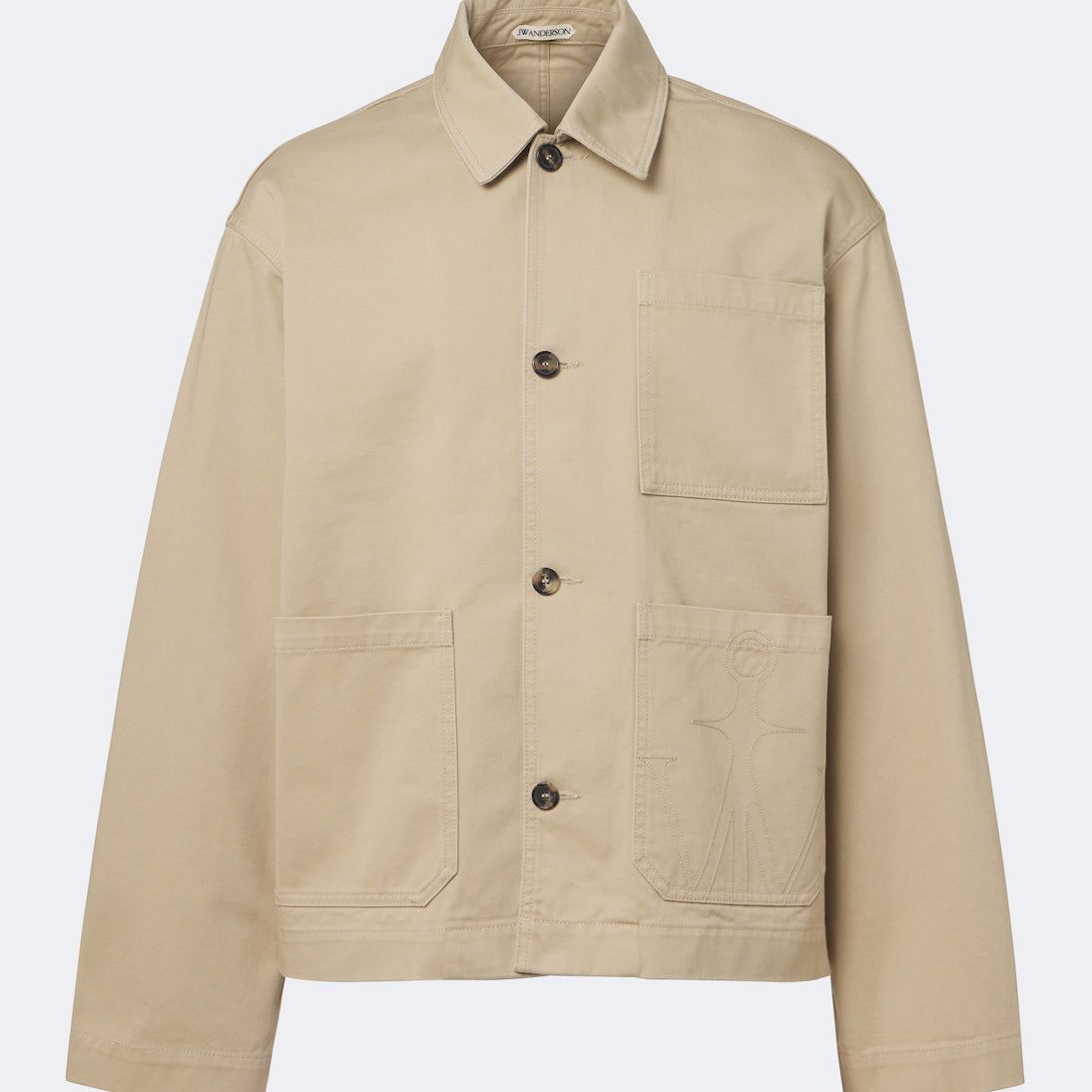 JW Anderson - Embroidered cotton canvas jacket