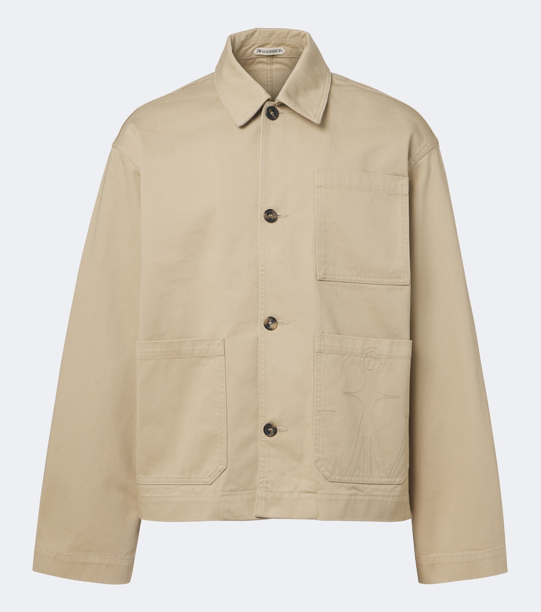 JW Anderson - Embroidered cotton canvas jacket