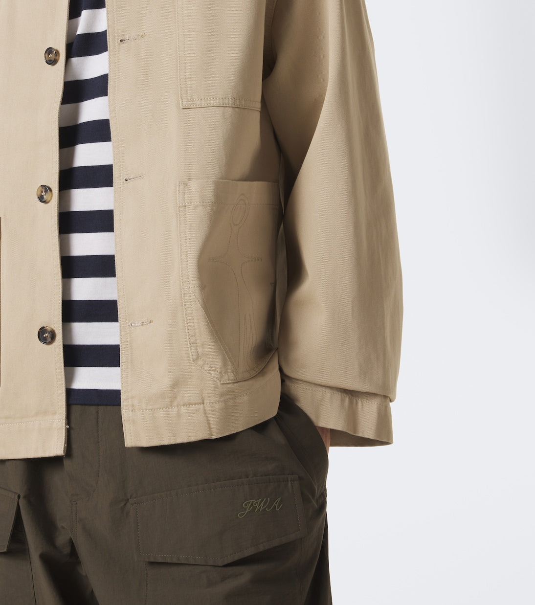 JW Anderson - Embroidered cotton canvas jacket