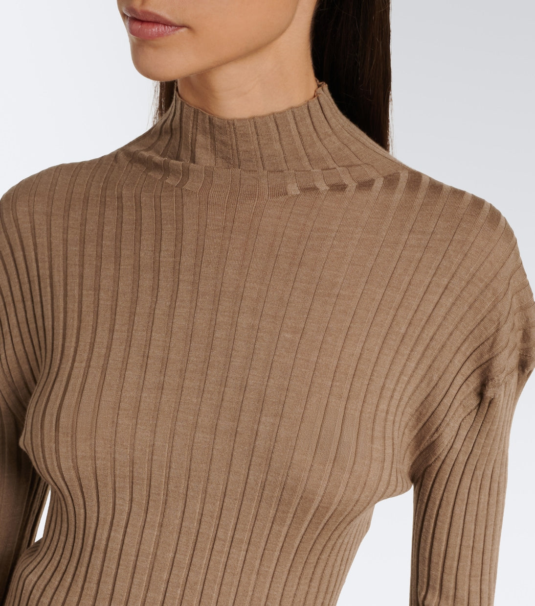 Khaite - Vinci wool and silk turtleneck top
