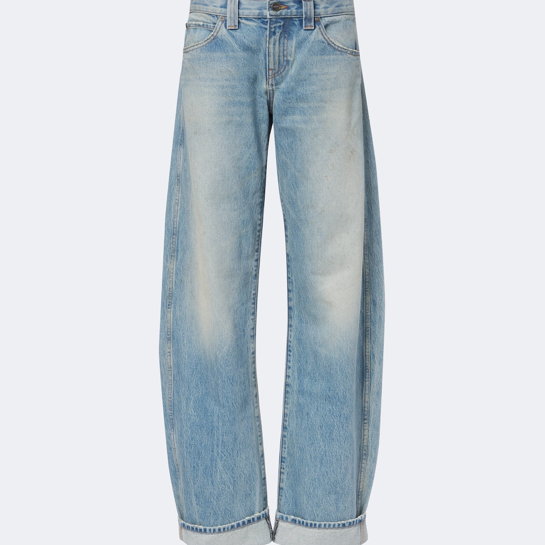 Khaite - Karo faded barrel-leg jeans