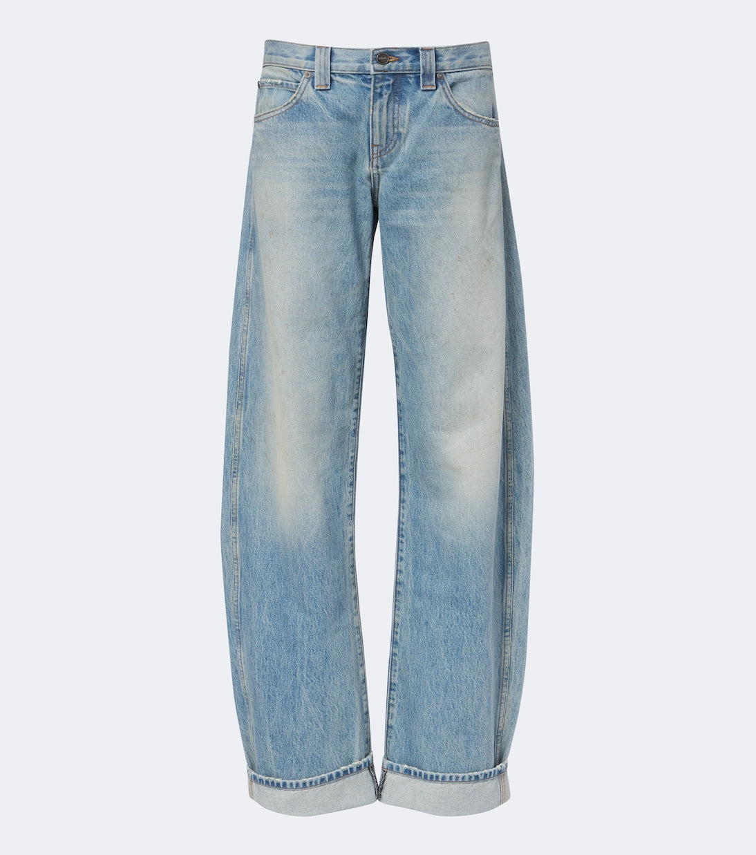 Khaite - Karo faded barrel-leg jeans