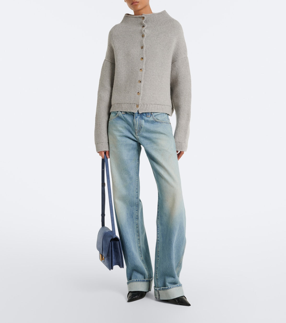 Khaite - Karo faded barrel-leg jeans