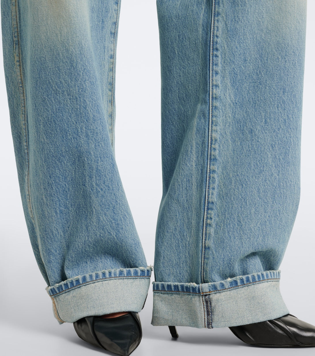 Khaite - Karo faded barrel-leg jeans