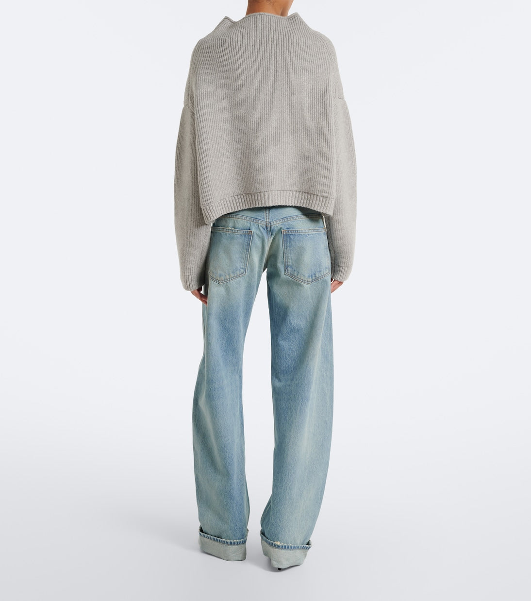 Khaite - Karo faded barrel-leg jeans