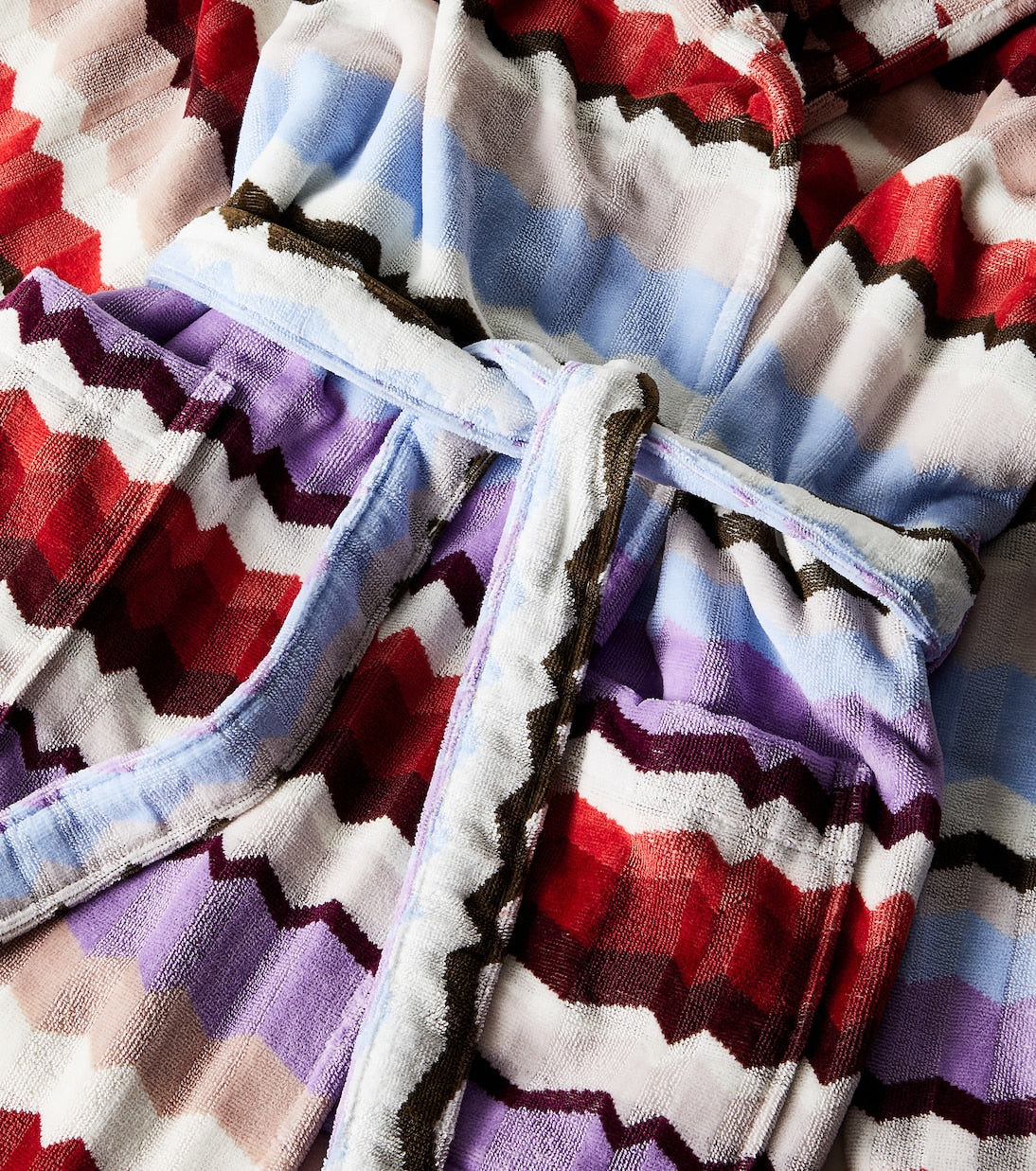 Missoni - Eva Zigzag cotton terry bathrobe