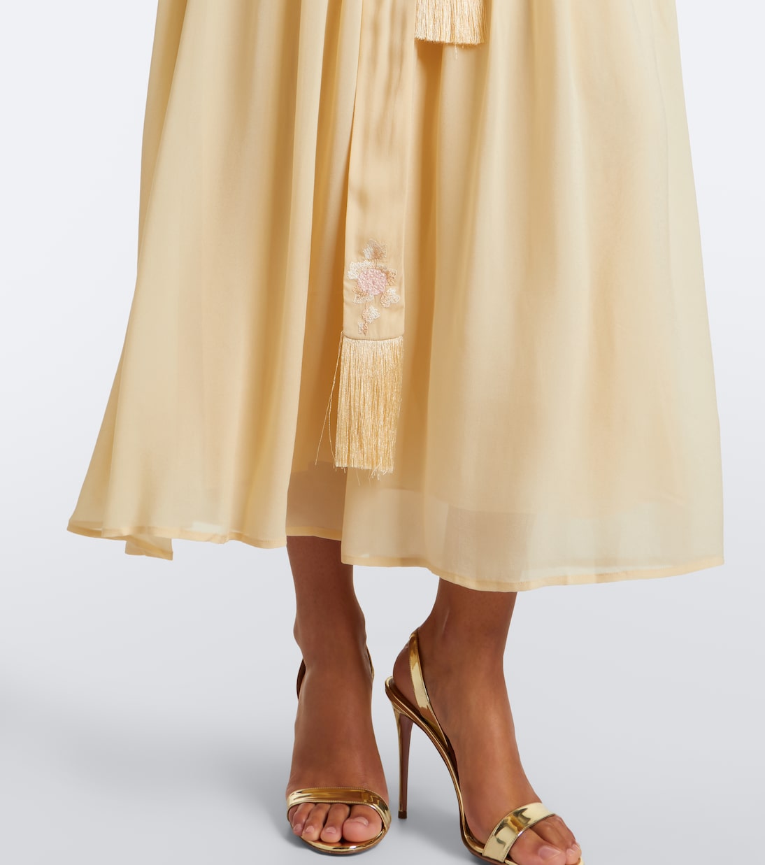 Zimmermann - Valiant belted pleated midi skirt