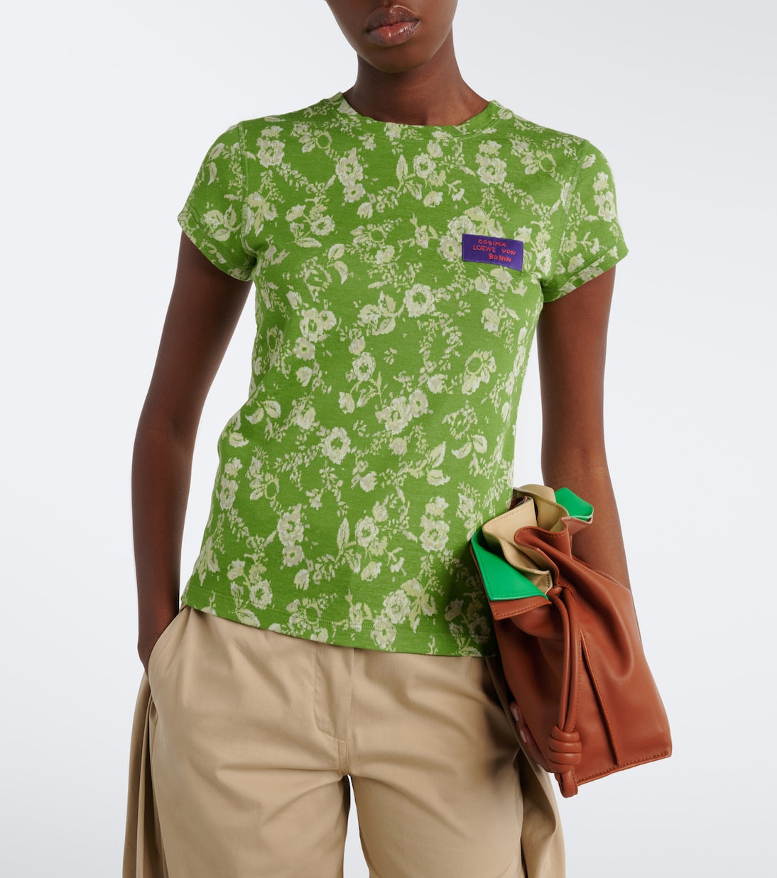 Loewe - x Cosima von Bonin floral cotton T-shirt