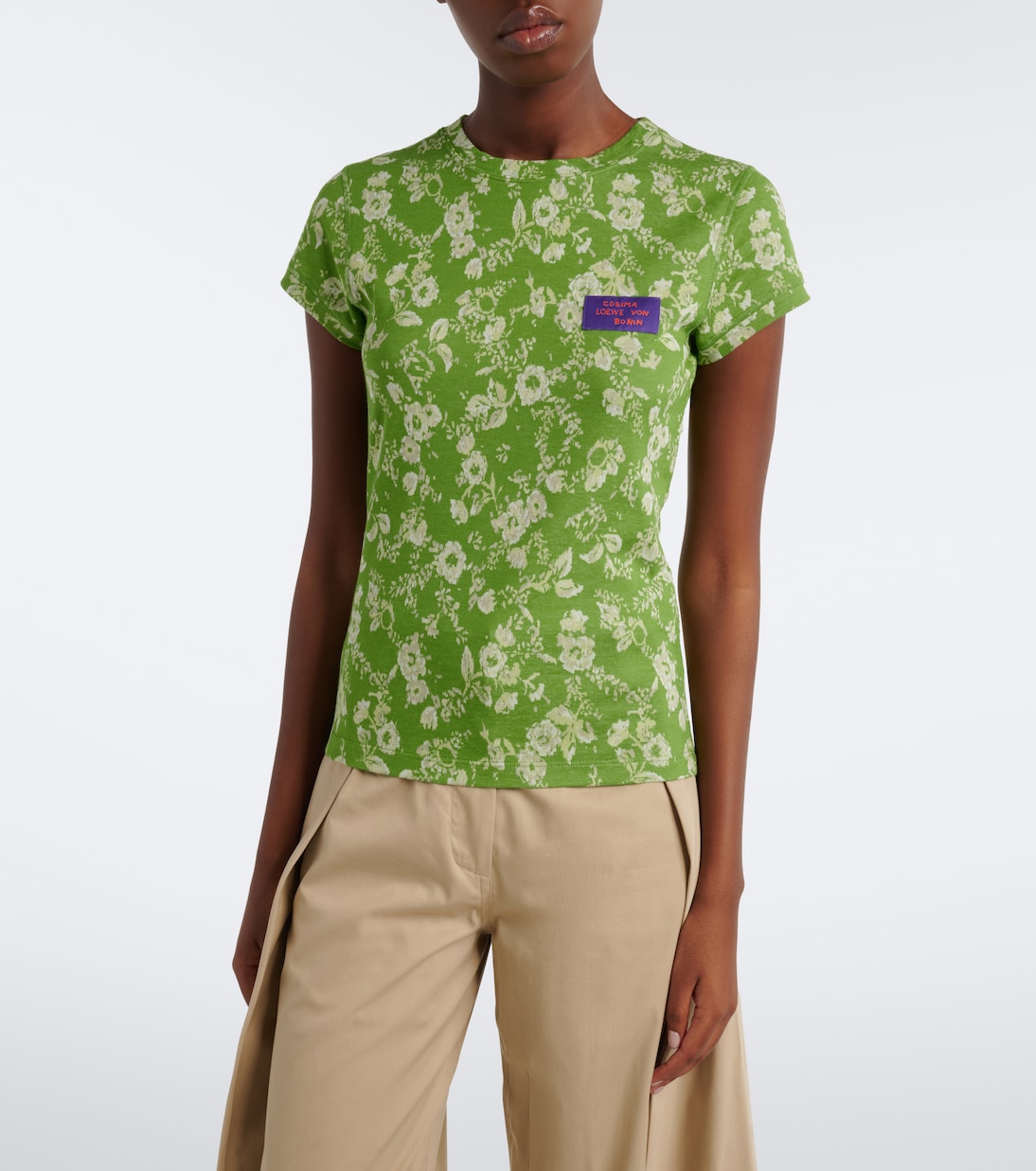 Loewe - x Cosima von Bonin floral cotton T-shirt
