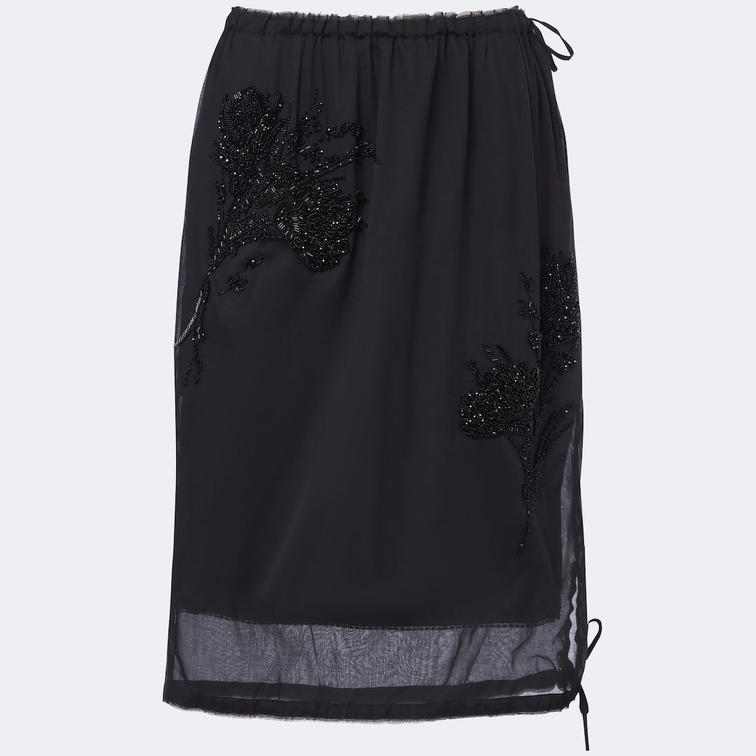 Prada - Embellished midi skirt
