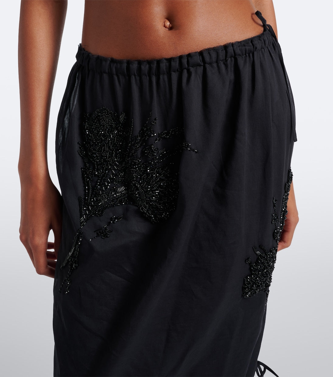 Prada - Embellished midi skirt