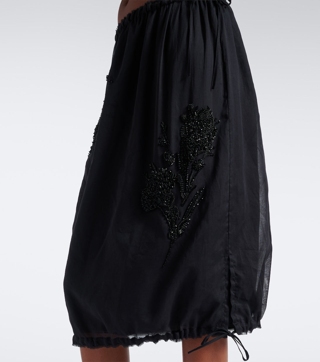 Prada - Embellished midi skirt