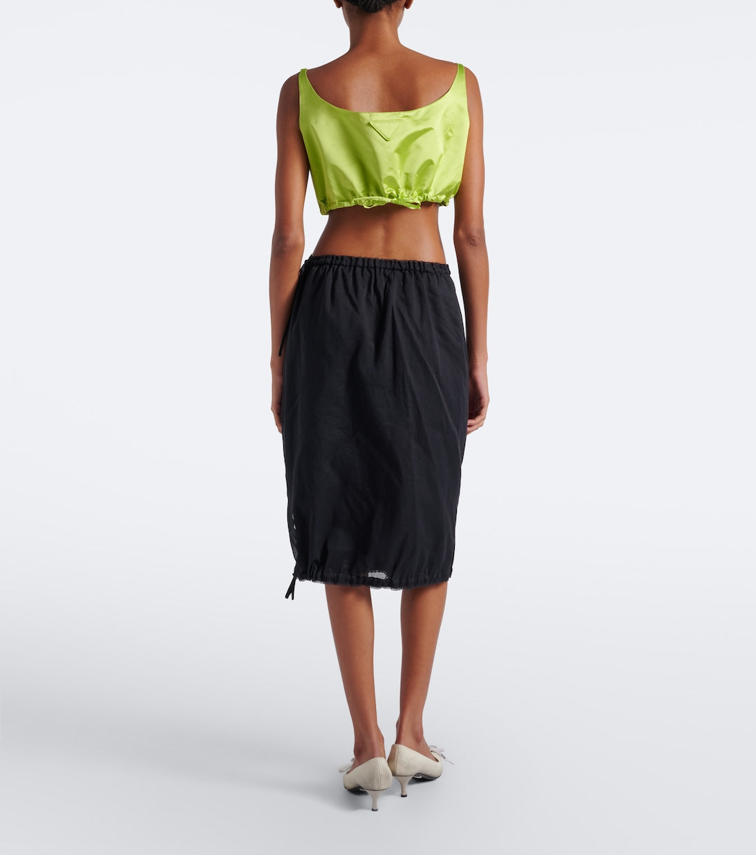 Prada - Embellished midi skirt
