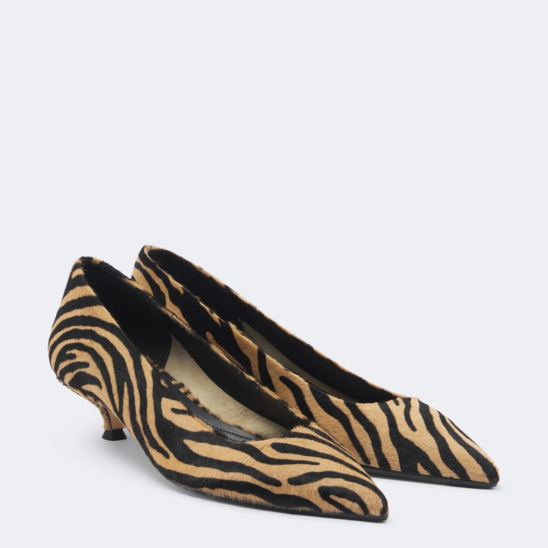 Aeyde - Cari tiger-print calf hair pumps