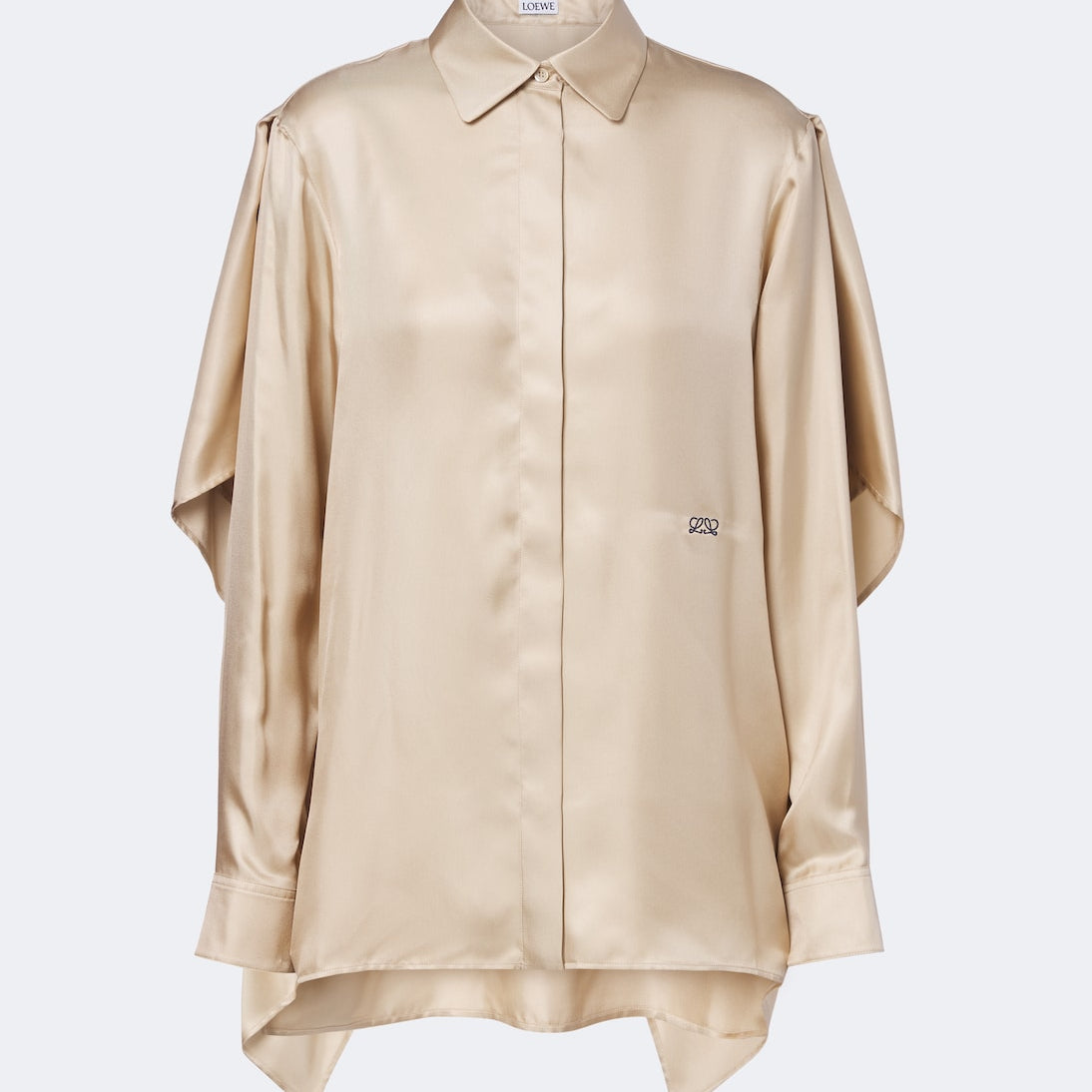 Loewe - Caped silk twill shirt