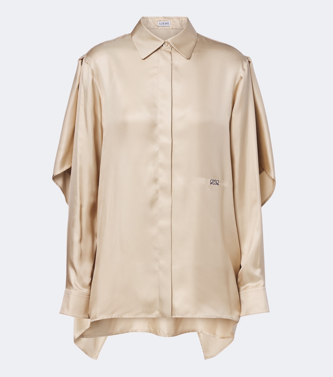 Loewe - Caped silk twill shirt