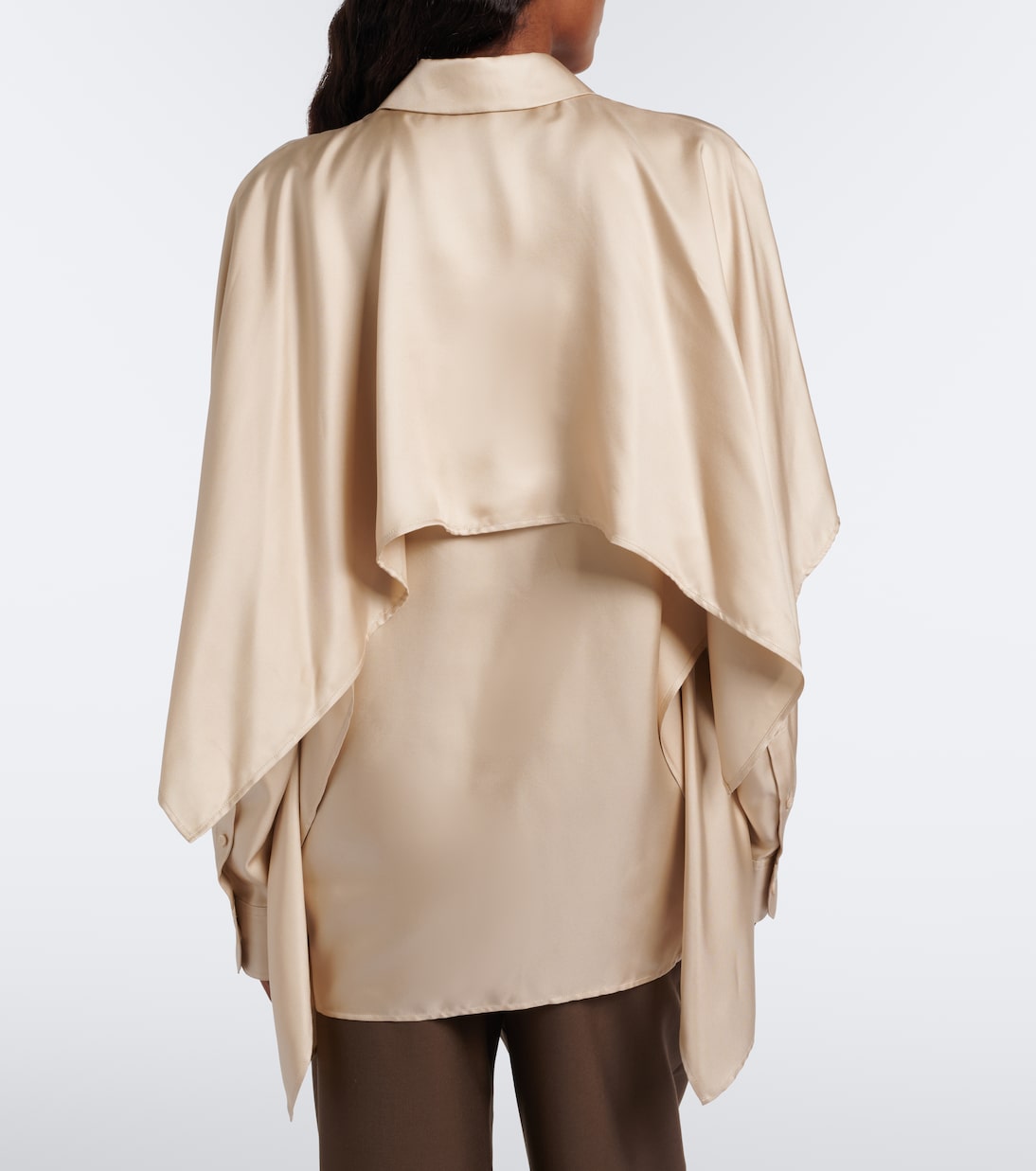 Loewe - Caped silk twill shirt
