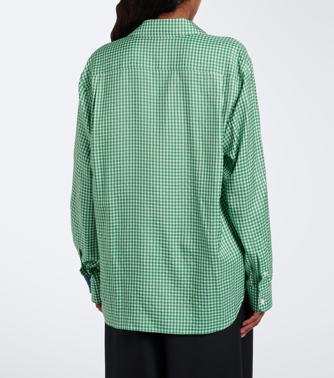 Loewe - Double L gingham silk twill shirt