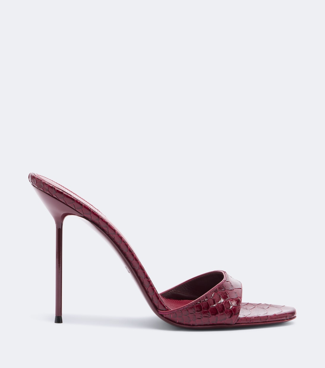 Paris Texas - Lidia snake-effect leather mules
