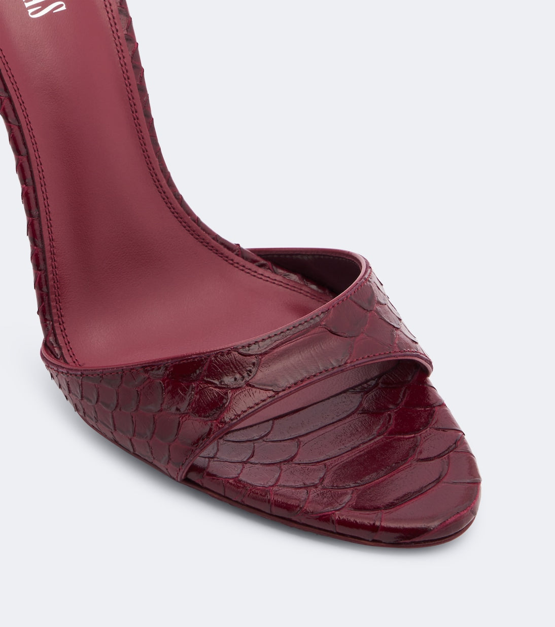 Paris Texas - Lidia snake-effect leather mules