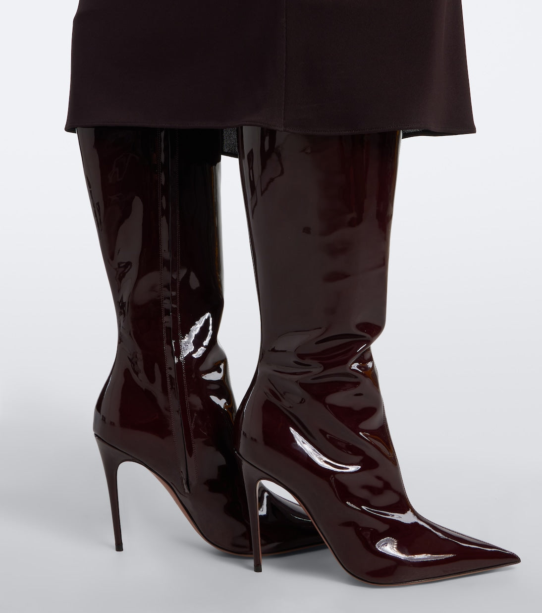 Paris Texas - Vera patent leather knee-high boots