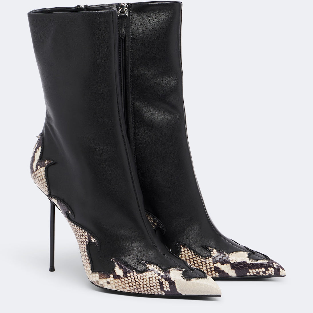 Paris Texas - Lidia Queen of Hearts leather ankle boots