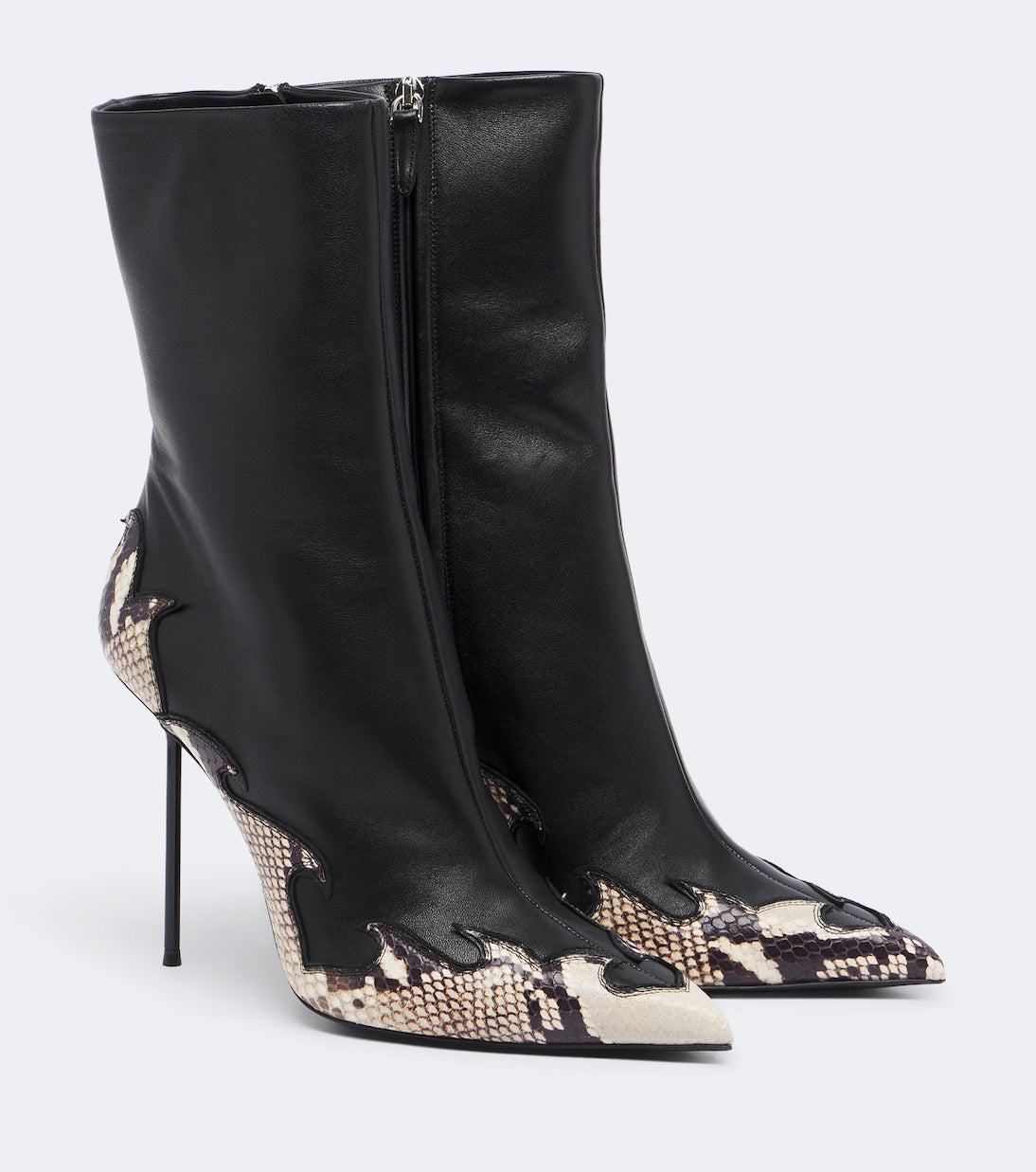 Paris Texas - Lidia Queen of Hearts leather ankle boots